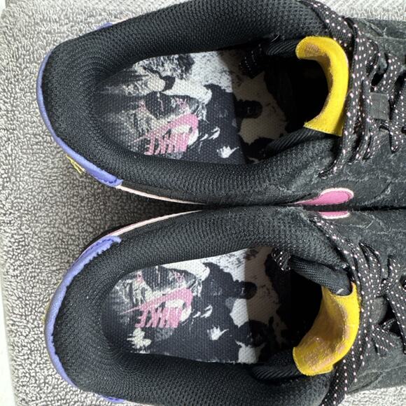 Nike Air Force 1 LV8 2 GS Black Magic Flamingo #CN5710-001, (Youth) Size 4Y - Picture 6 of 16